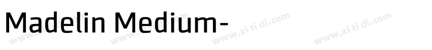 Madelin Medium字体转换